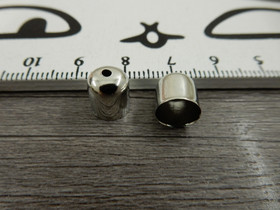 Helmihattu, 9x8mm, kromi, 10kpl