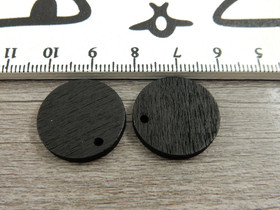 Puuriipus ympyrä, 20mm, musta, 1kpl