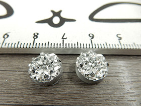 Kapussi rösöpinta, 10mm, hopea, 1kpl