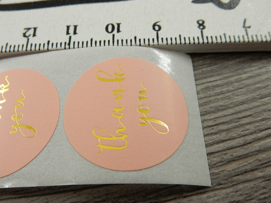 Thank you tarra, 25mm, vaaleanpunainen, 10kpl