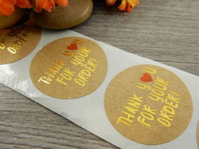 Thank you for your order tarra, 25mm, ruskea, 10kpl