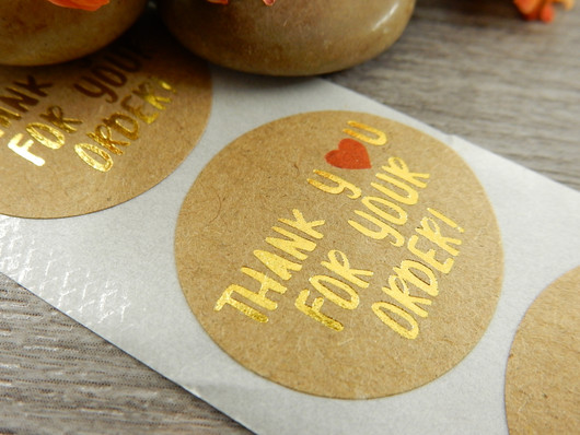 Thank you for your order tarra, 25mm, ruskea, 10kpl