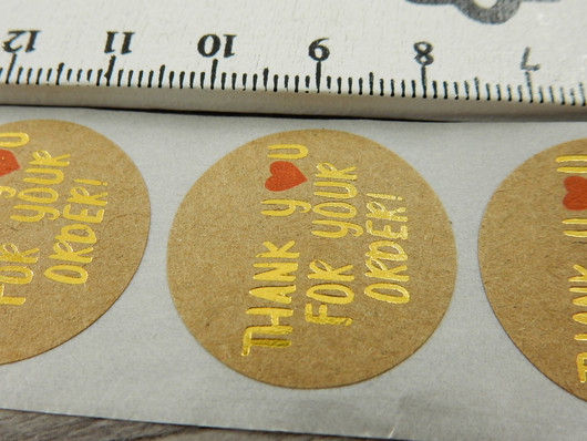 Thank you for your order tarra, 25mm, ruskea, 10kpl
