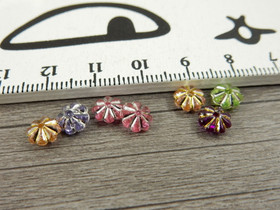 Akryylihelmi, 6x3mm, mix setti, 20kpl