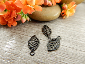 Lehtiriipus, 11x5mm, musta, 1kpl