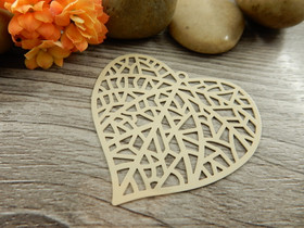 Lehtiriipus, 40x42mm, beige, 1kpl