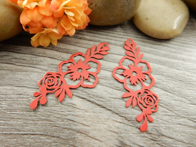 Kukkariipus, 35x15mm, punainen, 1kpl