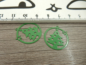 Kuusiriipus, 20x22mm, vihreä, 1kpl