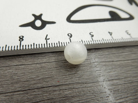 Silikonihelmi, 9mm, helmiäisvalkoinen, 1kpl