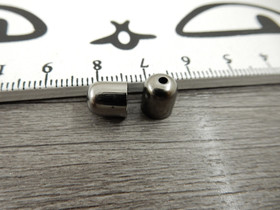 Helmihattu, 8x7mm, gunmetal, 10kpl