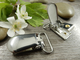 Klipsi, 34x22mm, kromi, 1kpl