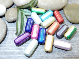 Heijastava helmi, 17x7mm, mix setti, 50kpl