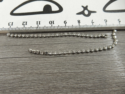 Strassiketjuriipus, 75x3mm, kromi, 1kpl