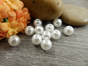 Akryylihelmi, 6mm, valkoinen, 20kpl