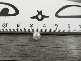 Akryylihelmi, 6mm, valkoinen, 20kpl