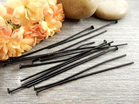 Korupiikki tasapää, 45x0,7mm, musta, 50kpl