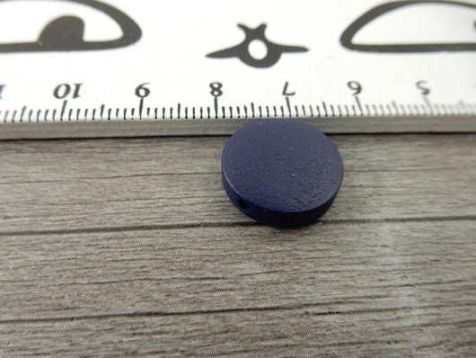 Puuhelmi, 15mm, tummansininen, 1kpl