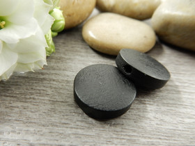 Puuhelmi, 15mm, musta, 10kpl