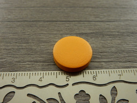 Puuhelmi, 15mm, oranssi, 10kpl