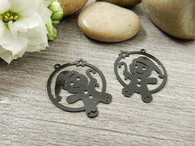 Pipaririipus, 20x24mm, musta, 1kpl