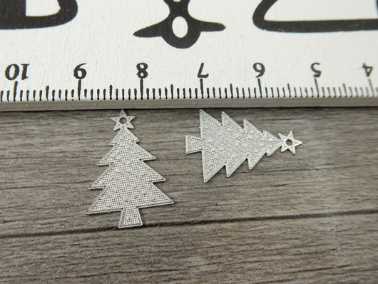 Kuusiriipus, 20x13mm, mattahopea, 1kpl