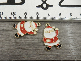 Joulupukkiriipus, 21x19mm, värikäs, 1kpl