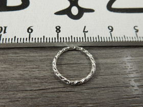 Välirengas kierre, 15x1.4mm, avattava, kirkashopea, 10kpl