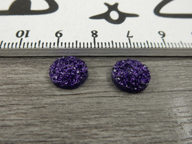 Kapussi glitter, 10mm, liila, 1kpl