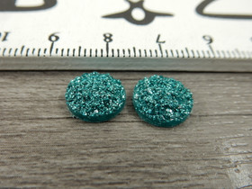 Kapussi glitter, 10mm, minttu, 1kpl