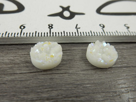 Kapussi rösöpinta, 10mm, valkoinen ab, 1kpl