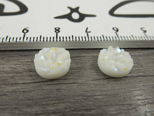 Kapussi rösöpinta, 10mm, valkoinen ab, 1kpl