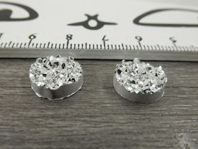 Kapussi rösöpinta, 12mm, hopea, 1kpl