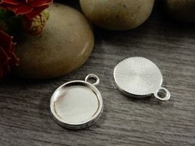 Kapussipohja, 10mm, kirkashopea, 1kpl