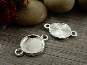 Kapussipohja linkki, 10mm, kirkashopea, 1kpl