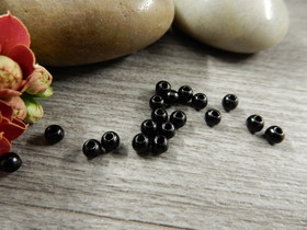 Akryylihelmi, 3mm, musta, 50kpl