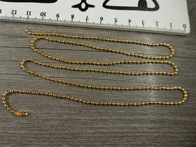 Palloketju/valmisketju, 2mm/ 70cm, kulta, 1kpl