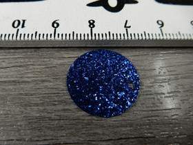 Paljetti/riipus, 20mm, sininen, 1kpl