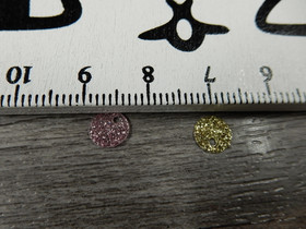 Paljetti/riipus, 6mm, mix, 20kpl