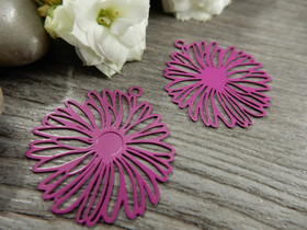 Kukkariipus, 25x26mm, purppura, 1kpl