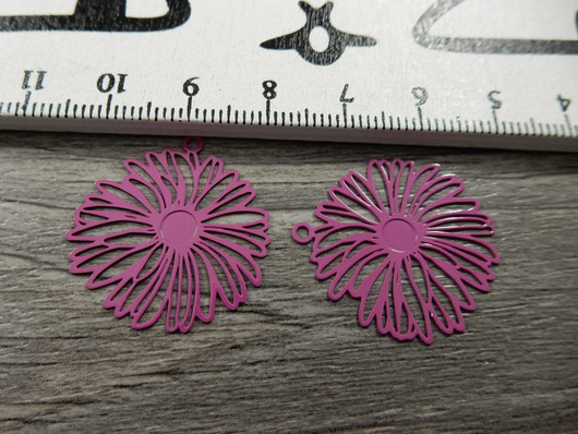 Kukkariipus, 25x26mm, purppura, 1kpl