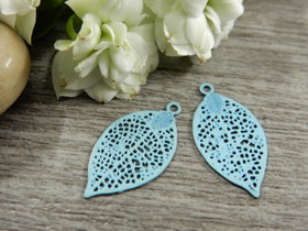 Lehtiriipus 19x10mm, vaaleansininen, 1kpl