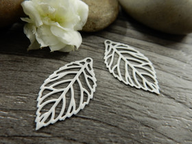 Lehtiriipus 20x11mm, valkoinen, 1kpl