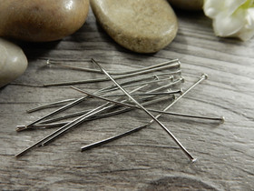 Korupiikki tasapää, 35x0.6mm, kromi, 100kpl