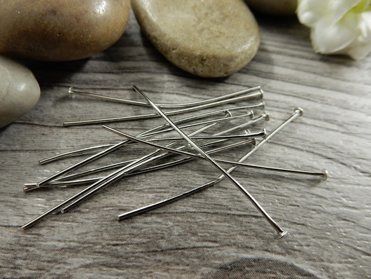 Korupiikki tasapää, 35x0.6mm, kromi, 100kpl