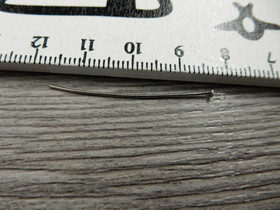 Korupiikki tasapää, 35x0.6mm, kromi, 100kpl