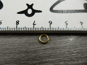 Välirengas, 6x1mm, avattava, kulta, 100kpl