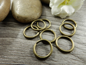 Välirengas, 10x1mm, avattava, pronssi, 20kpl