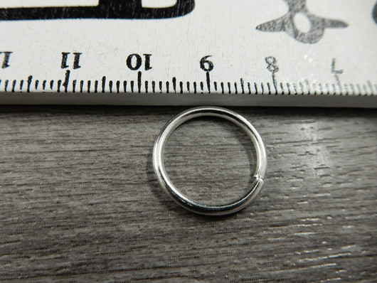 Välirengas, 16x1.5mm, avattava, kirkashopea, 10kpl
