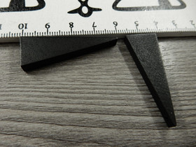 Puuriipus kartio, 40x14mm, musta, 1kpl