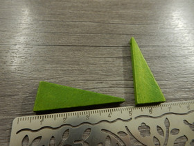 Puuriipus kartio, 40x14mm, vihreä, 1kpl
